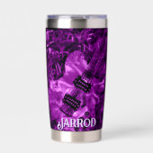 I Love Rock 'N Roll Electric Guitar Personalized Geïsoleerde Drinkbeker (Voorkant)