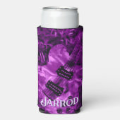 I Love Rock 'N Roll Electric Guitar Personalized Seltzer Blikjeskoeler (Seltzer Voorkant)