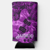 I Love Rock 'N Roll Electric Guitar Personalized Seltzer Blikjeskoeler (Achterkant)