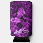 I Love Rock 'N Roll Electric Guitar Personalized Seltzer Blikjeskoeler (Voorkant)