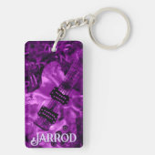 I Love Rock 'N Roll Electric Guitar Personalized Sleutelhanger (achterkant)