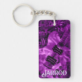 I Love Rock 'N Roll Electric Guitar Personalized Sleutelhanger