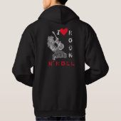 I Love Rock N' Roll - Guitar Player - Rock Party Hoodie (Achterkant)