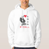 I Love Rock N' Roll Hoodie Guitar Player (Voorkant)