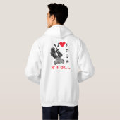 I Love Rock N' Roll Hoodie Guitar Player (Achterkant volledig)