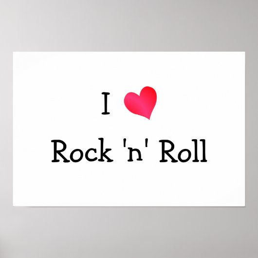 I Love Rock 'n' Roll Poster (Voorkant)