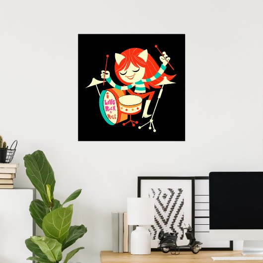 I Love Rock 'n' Roll Poster (Thuiskantoor)