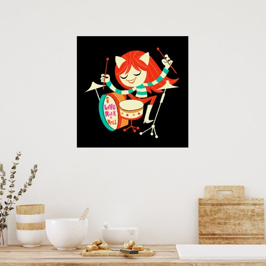 I Love Rock 'n' Roll Poster (Keuken)