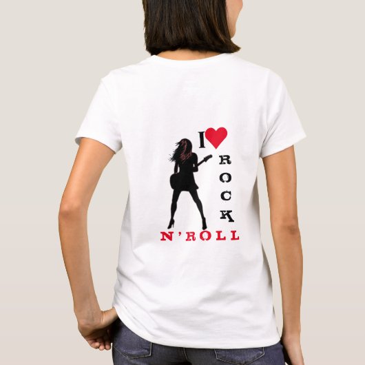 I Love Rock N' Roll - Rock N' Roll - Nederlands T-shirt (Achterkant)
