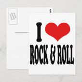 I Love Rock & Roll Briefkaart (Voorkant / Achterkant)