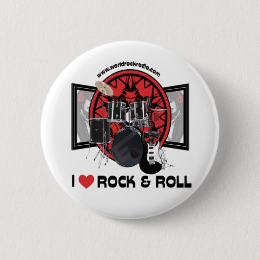 I Love Rock & Roll Button (Voorkant)