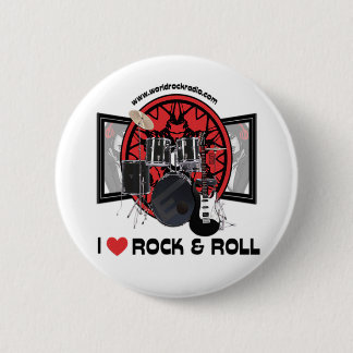 I Love Rock & Roll Button