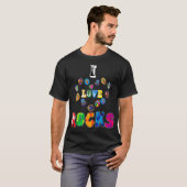 I Love Rocks  Painting Stone Hiding Hobby Gift Ide T-shirt (Voorkant volledig)