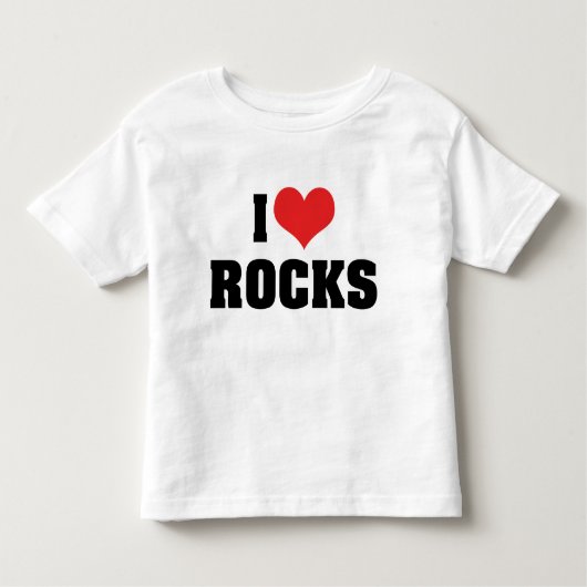 I Love Rocks - Rock Geology Geologist Lover Kinder Shirts (Voorkant)