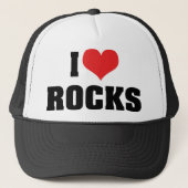I Love Rocks - Rock Geology Geologist Lover Trucker Pet (Voorkant)