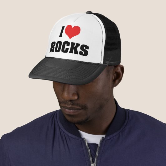 I Love Rocks - Rock Geology Geologist Lover Trucker Pet (In situ)