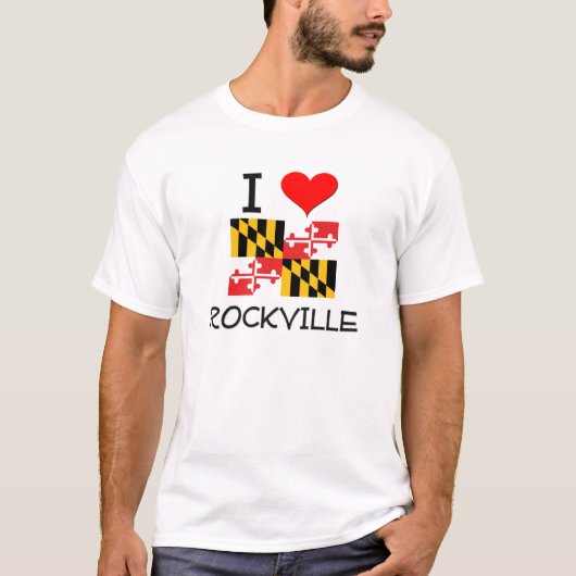 I Love Rockville Maryland T-shirt (Voorkant)