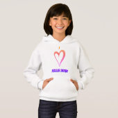 I Love Roller Derby - Kinder Pullover Hoodie (Voorkant volledig)