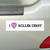 I Love Roller Derby Sticker (Op auto)
