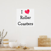 I Love Roller Onderzetters Poster (Keuken)