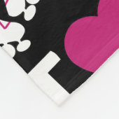 I Love Roller Skating Fleece Deken (Hoek)