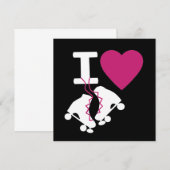I Love Roller Skating Kaart (Voorkant / Achterkant)