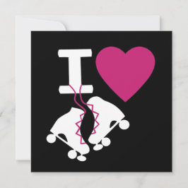 I Love Roller Skating Kaart