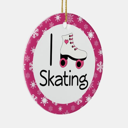 I Love Roller Skating Keepomwille Ornament Gift (Rechts)
