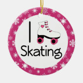 I Love Roller Skating Keepomwille Ornament Gift (Voorkant)