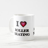 I Love Roller Skating Koffiemok (Voorkant links)