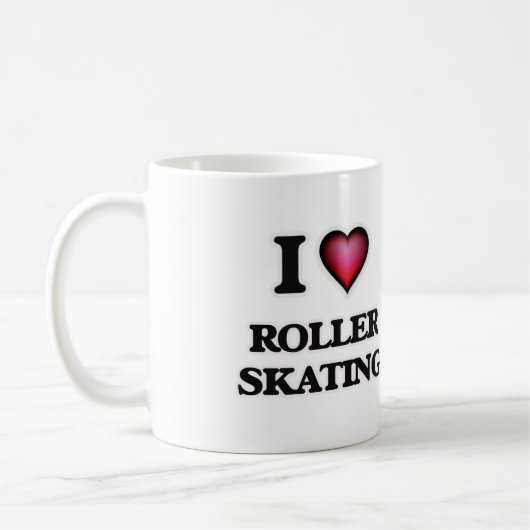 I Love Roller Skating Koffiemok (Links)