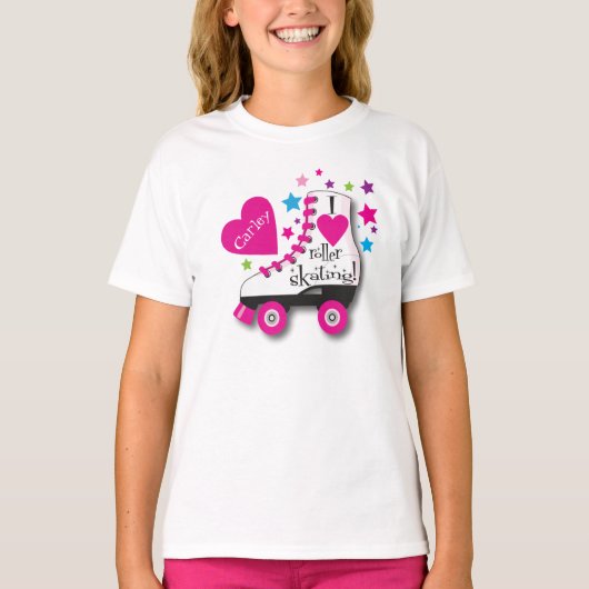 I Love Roller Skating T-Shirt (Voorkant)