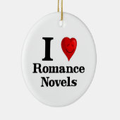 I Love Romance Novels Keramisch Ornament (Rechts)