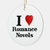 I Love Romance Novels Keramisch Ornament (Links)
