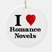 I Love Romance Novels Keramisch Ornament (Achterkant)