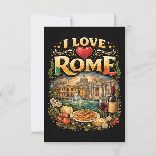 I Love Rome Bedankkaart (Voorkant)