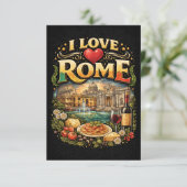 I Love Rome Bedankkaart (Staand voorkant)