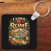 I Love Rome Sleutelhanger (Achterkant)
