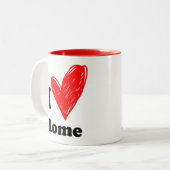 I love Rome Tweekleurige Koffiemok (Voorkant links)