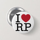I Love Ron Paul Buttonnen Ronde Button 5,7 Cm (Voorkant /achterkant)