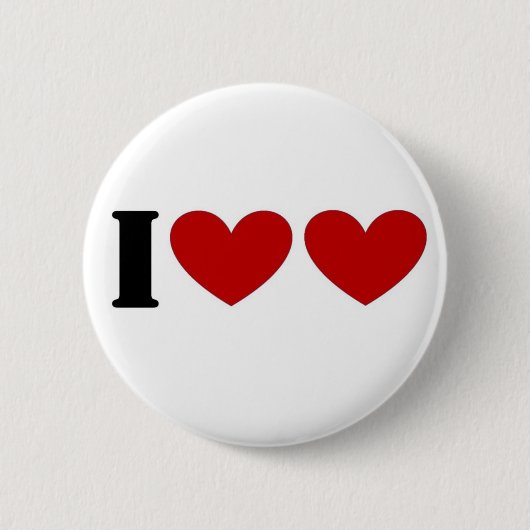 I Love Ronde Button 5,7 Cm (Voorkant)