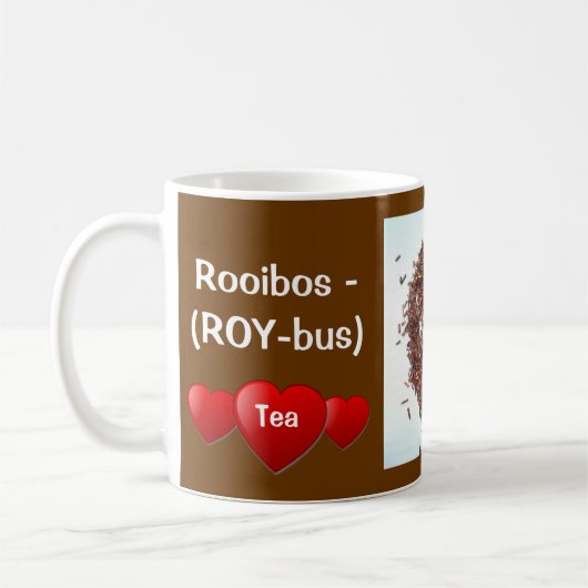 I Love Rooibos Tea Gepersonaliseerd Mok (Links)