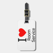 I Love Room Service Bagagelabel (Voorkant verticaal)