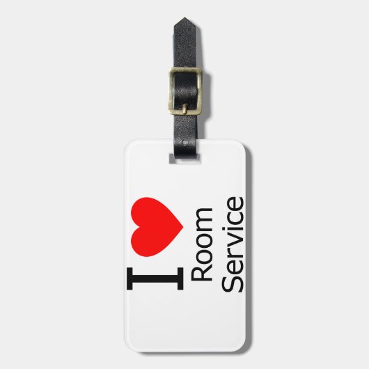 I Love Room Service Bagagelabel (Voorkant verticaal)