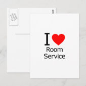 I Love Room Service Briefkaart (Voorkant / Achterkant)
