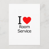 I Love Room Service Briefkaart (Voorkant)