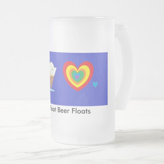 I Love Root Beer Floats Matglas Bierpul (Voorkant rechts)