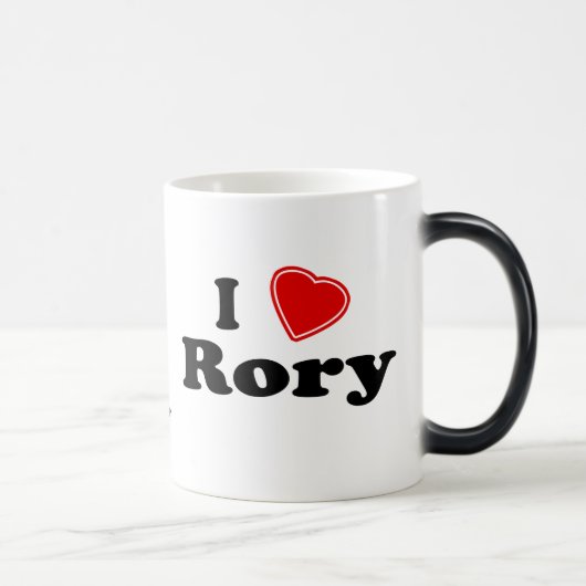 I Love Rory Magische Mok (Rechts)