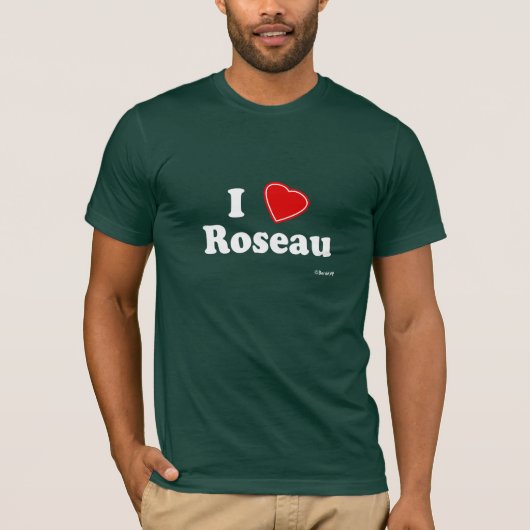 I Love Roseau T-shirt (Voorkant)