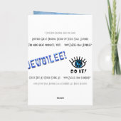 I Love Rosh Hashona Feestdagen Kaart (Achterkant)